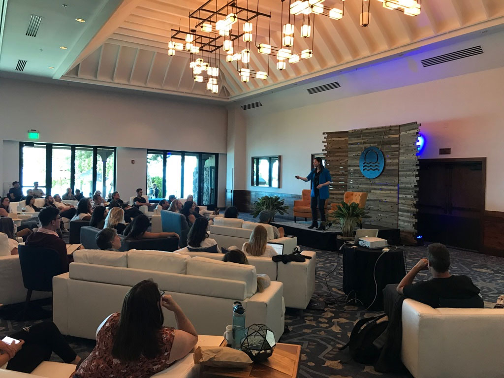 Kate providing a facilitated keynote for a Google retreat