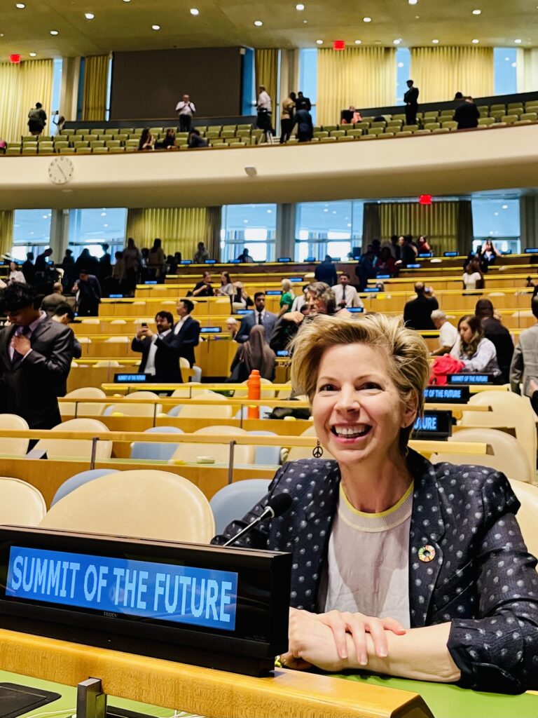 Kate O'Neill at the United Nations Summit of the Future, September 2024