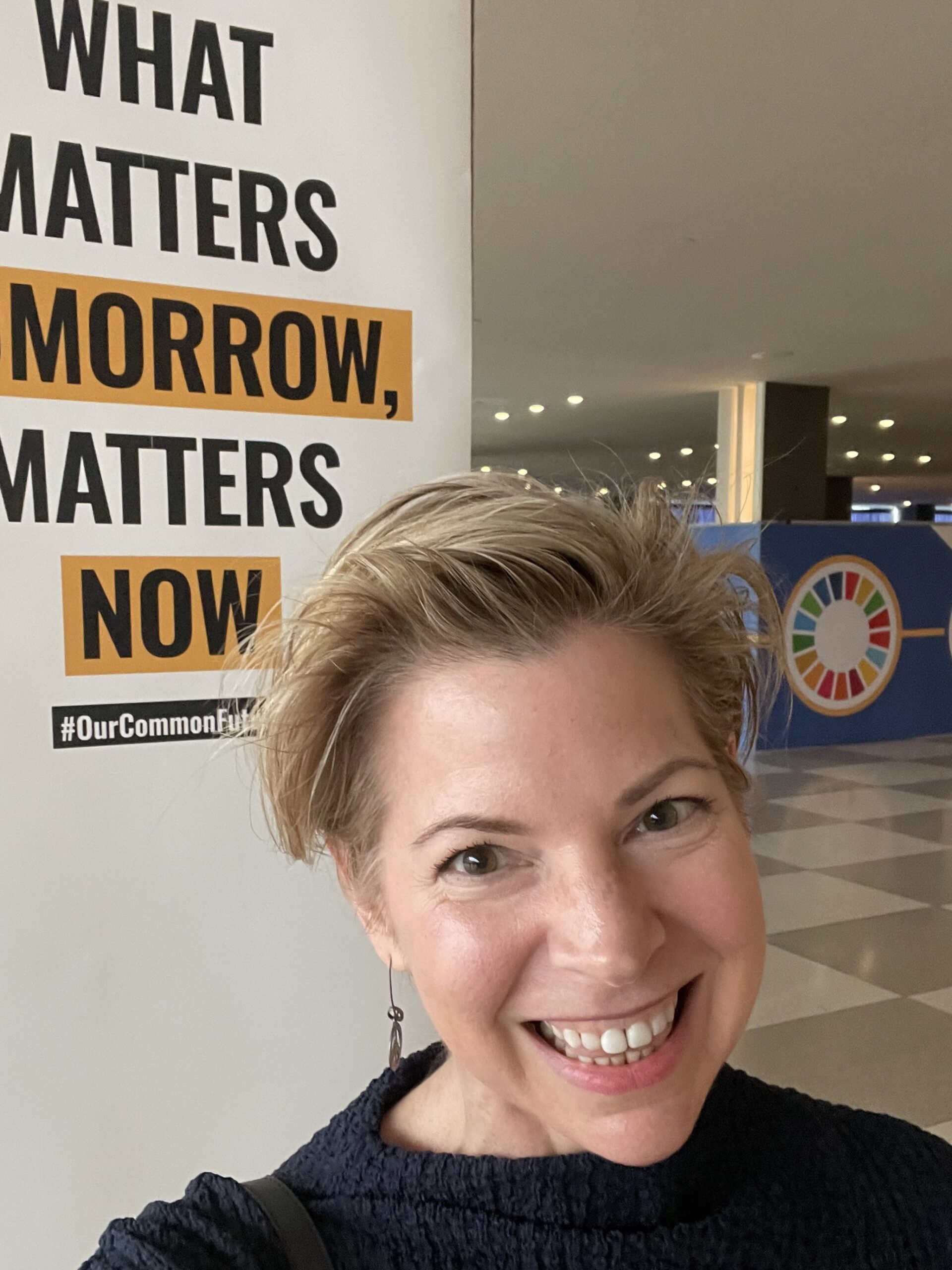 Kate O'Neill at the United Nations, September 2024